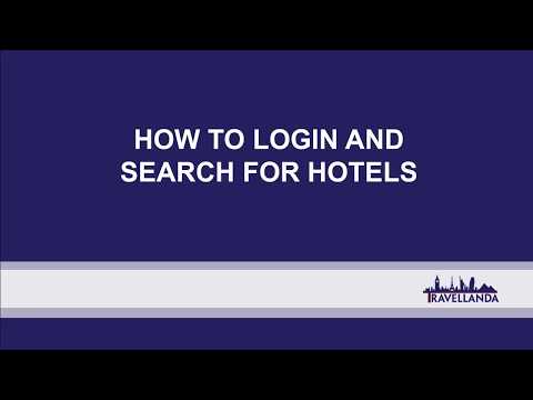 How to login and search for hotels