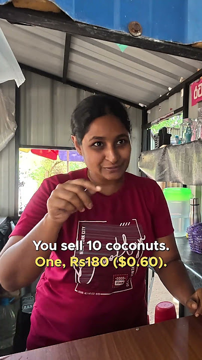 I Paid $100 Coconut For The Honest Local Vendor In Trincomalee, Sri Lanka 🇱🇰 #shorts