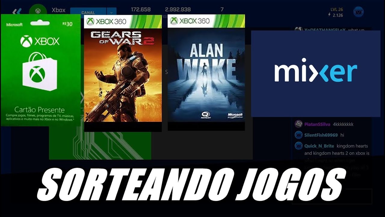 VAMOS GANHAR JOGOS COMIGO E NO MIXER GAMESCOM DA MICROSOFT