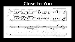 Jacob Collier - Close to You (Transcription) chords