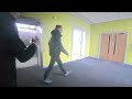 Abandoned modern offices in Newcastle With a police chase...