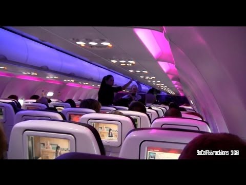 Hd Tour Of Virgin America Plane And Landing Lax Check In Terminal