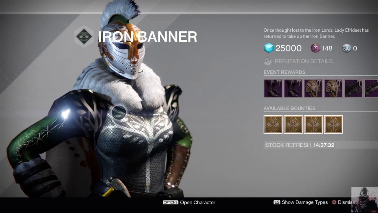 Destiny: Iron Banner inventory | 2/28/2017