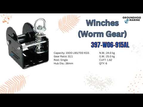 ✔ Winches (Worm Gear) 397-W06-915AL