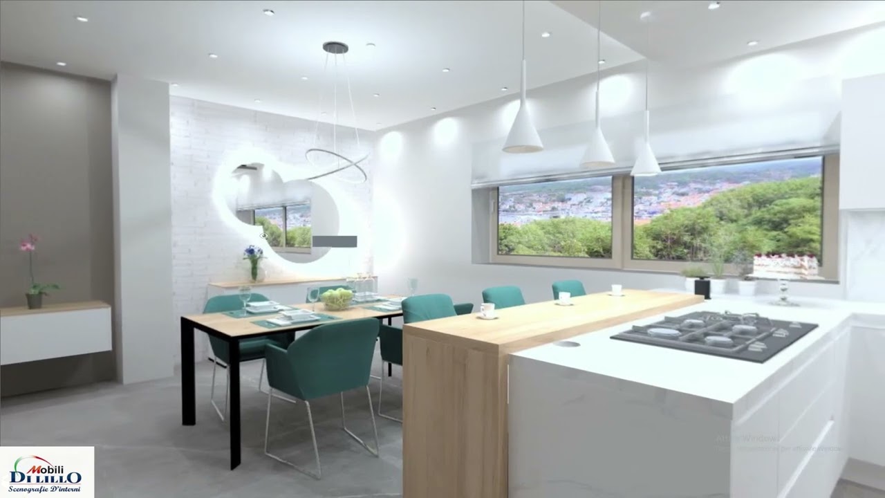 Progetto Zona Giorno con Cucina Helle Kitchen Michele e Flavia