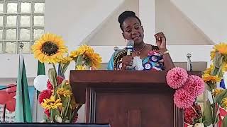 Former First Lady Madam Clear Weah Speaks At The Forky Klon Jlaleh Family Fellowship Church - LB TV