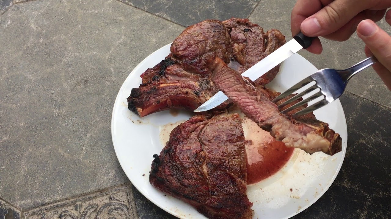 Ribeye Steaks on the Weber Kettle with Family! - YouTube