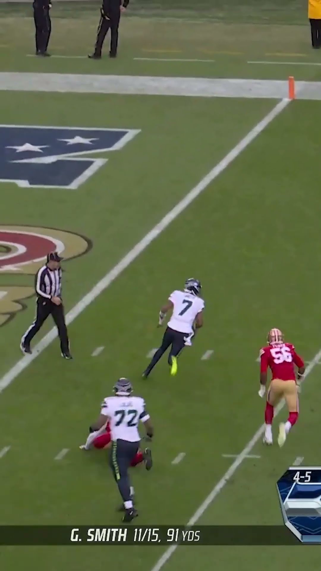 Isaac Yiadom intercepts Geno Smith! #Shorts