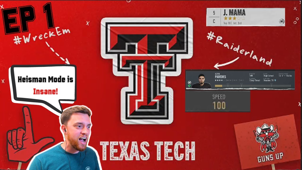 Heisman Mode is Hard! - EP 1 Texas Tech Dynasty Rebuild