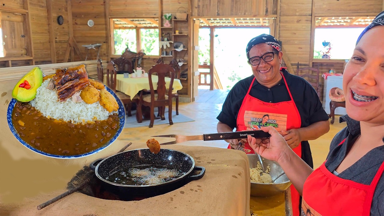 Llego Un Grupo A La Cocina y El Cerdo Asado Los Esperaba. La Vida del Campo