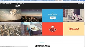 Edge for Wordpress - Quick Guide 01 - Template preview & One click demo install