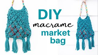 DIY Macrame Market Bag | EASY Reusable Bag Tutorial
