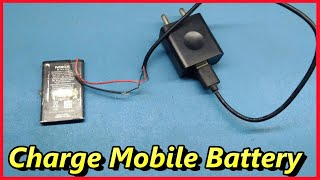 How to charge mobile battery without mobile, Old battery repair, Science Projects