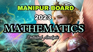 CLASS 10 | 2023 | MATHEMATICS | SOLVED PAPER | BOSEM | MANIPUR BOARD | HSLC EXAM |