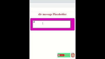 html div form input Textarea with Placeholder learn #html #htmlcode #coding #code #htmlbuilder #web