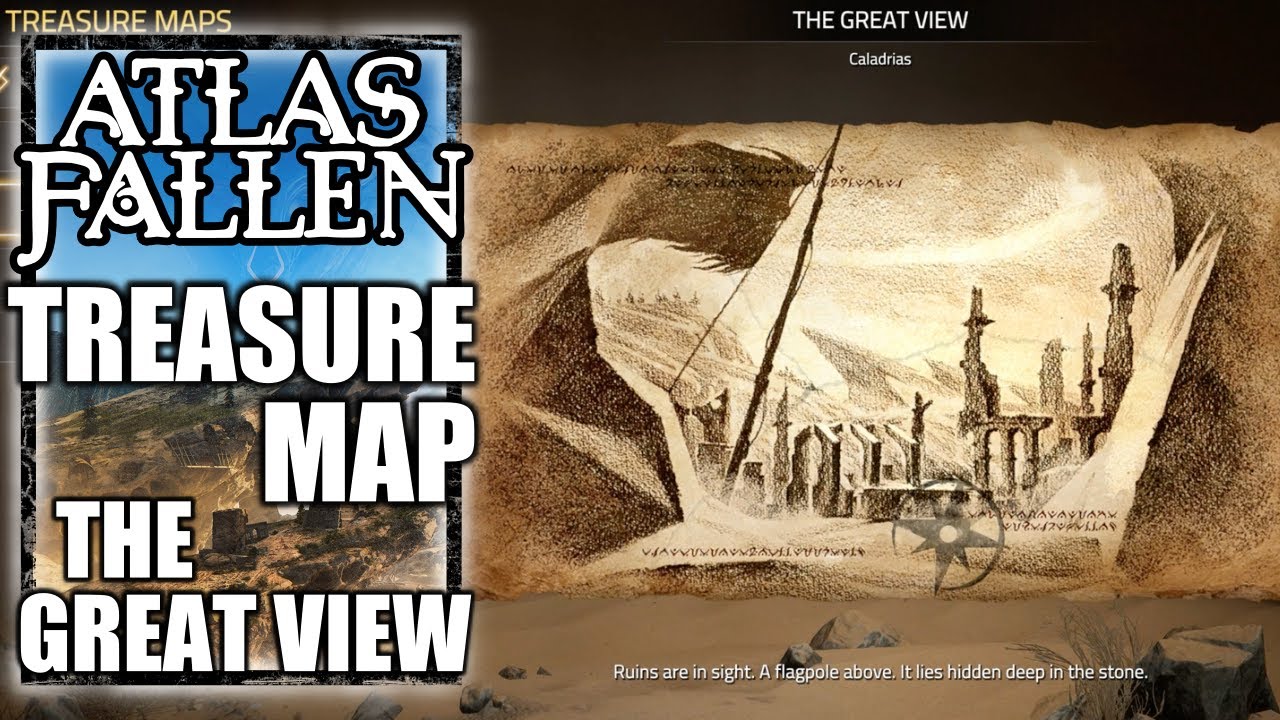Atlas Fallen Treasure Map Location The Great View Caladrias YouTube