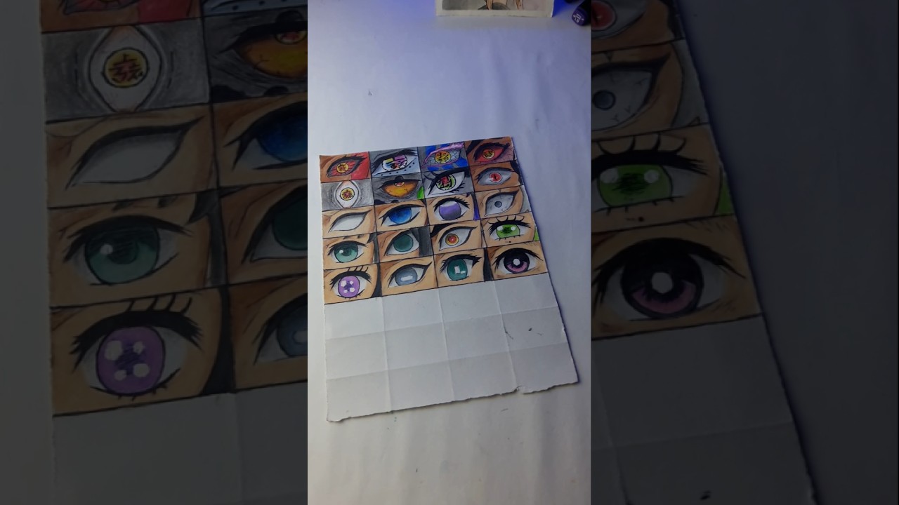 Drawing tanjiro eye from Demon slayer 