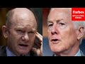 John Cornyn Spars With Chris Coons Over Biden Admin&#39;s Withholding Of Military Aid For Israel