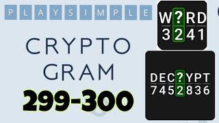 PlaySimple CRYPTOGRAM level 299 300