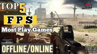 top 5 best fps shooting games for android & ios 2023 high graphics screenshot 3