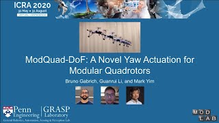 ModQuad-DoF: A Novel Yaw Actuation for Modular Quadrotors (ICRA 2020)