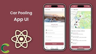 Famous Car Pool App UI in React Native | Ride Pooling App UI in React Native | PoolRide Wealth