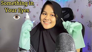 ASMR EYE CHECK & EAR CLEANING ~ SOMETHING IN YOUR EYES ( SOFT SPOKEN, WHISPERING ) ASMR INDONESIA screenshot 4