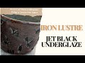 JET Black, glazed with Iron Lustre is a WiN!AMACO Potter's Choice High Fire Glazes 6-Pint Class Pack