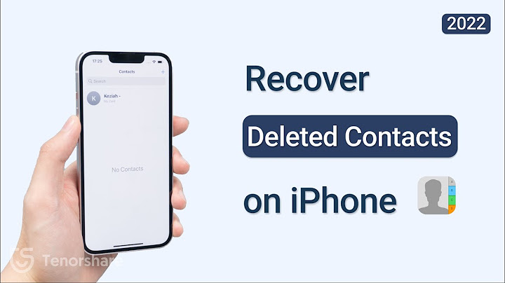 How to restore contacts on iphone without icloud