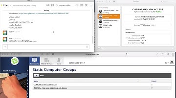 ZENTRAL Demo how to revoke OSX vpn profile via osquery JAMF MDM