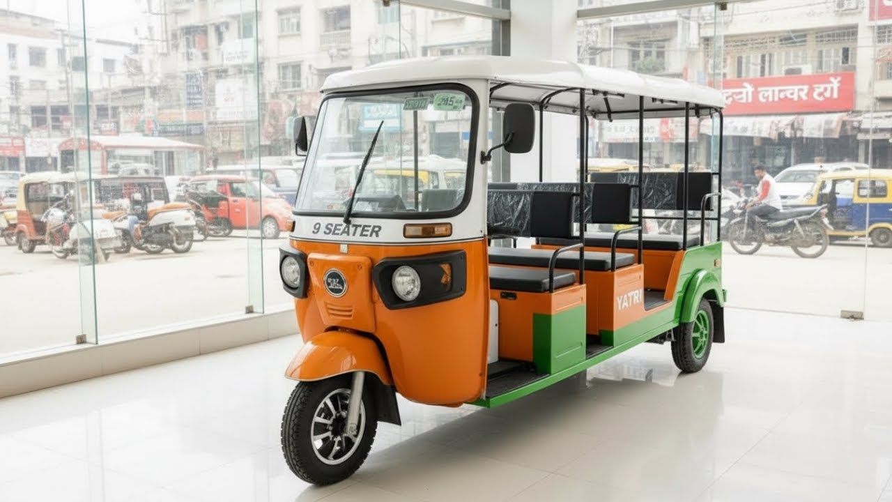 New Launch: Yatri 9 Seater Electric Auto 2026 | 232Ah Battery & 200km+ Range Review Hindi.!
