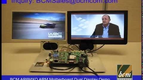 AR6MXQ ARM Motherboard Dual Display Demo - Linux OS