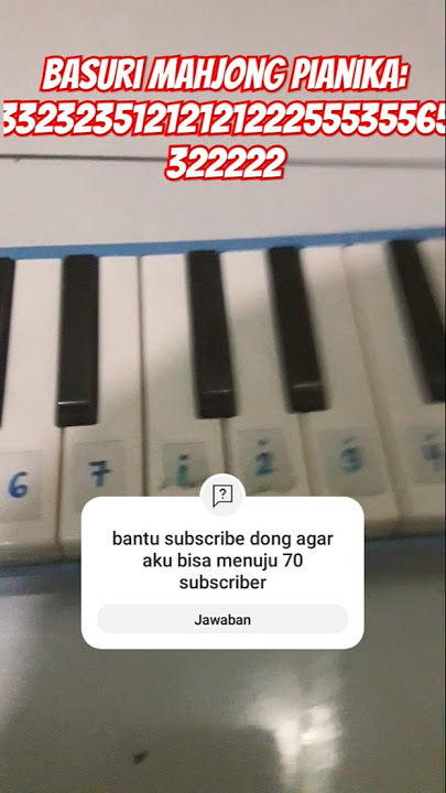 Basuri mahjong dari pianika untuk yang gak tau yah