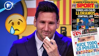 Les adieux larmoyants de Lionel Messi bouleversent la presse européenne | Revue de presse