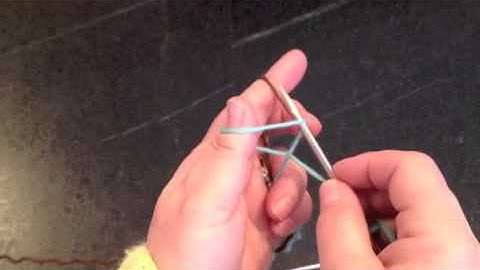 Two Color Long Tail Cast On