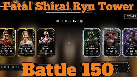 Fatal Shirai Ryu Tower 150 | Talent Tree & Equipment