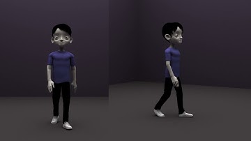 RUN CYCLE & WALK CYCLE 3D ANIMATION PROJECT
