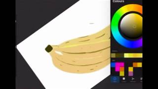 A Step By Step Drawing For Banana Procreate Ipad Pro 2020