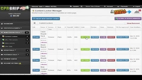 [ Lesson 5 ] How to create Content Locker | of Cpagrip | of Clash Royale_Clash Royale Content Locker