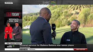 Funeral service for Bafana Bafana star Jayden Adams takes place on Saturday