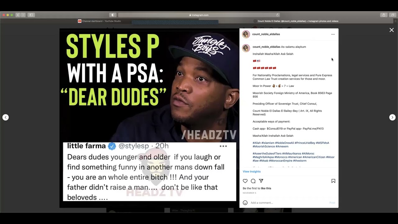 "A WHOLE ENTIRE B!TCH" STYLES P QUOTE YouTube