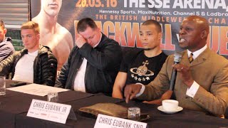 FROM THE HEART - CHRIS EUBANK EMOTIONAL OUTBURST ON BEING ACCUSSED OF STEALING EUBANK JR'S LIMELIGHT
