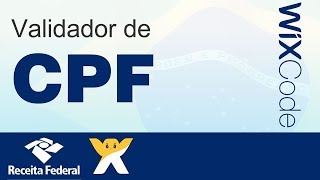 Wixcode - Federal Revenue Service Standard CPF Validator 2018 on Wix