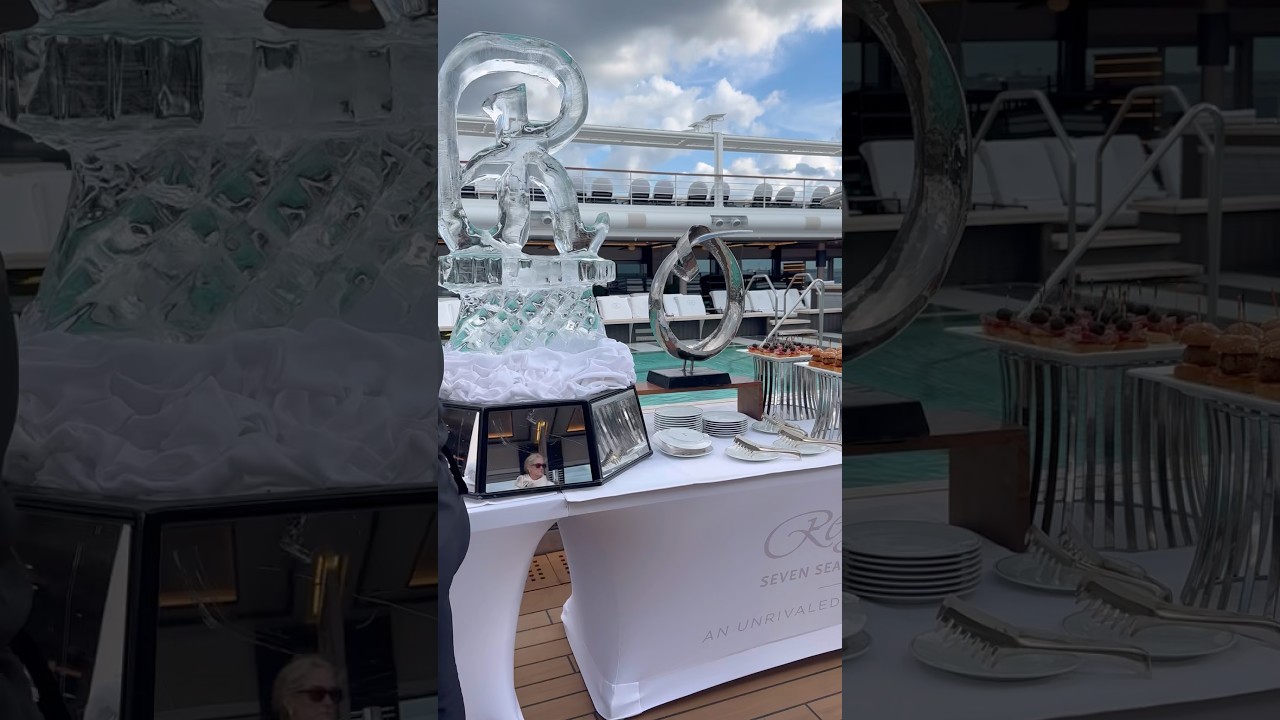 We love a great sail away party on the first day of a luxury cruise! #regentgrandeur #regentcruises