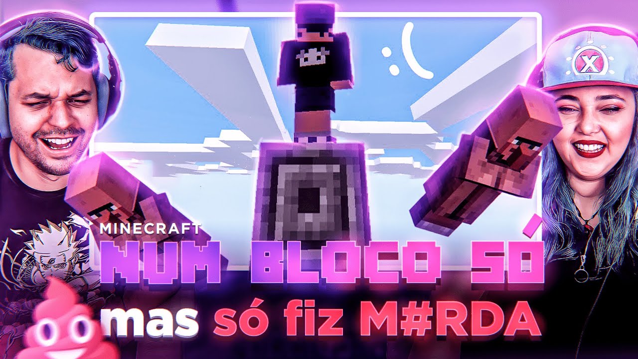 minecraft num bloco só, fiz M#RDA :( | kksaiko ‹ REACT › - YouTube