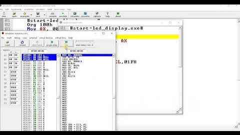 LED DISPLAY INTERFACE USING EMU8086
