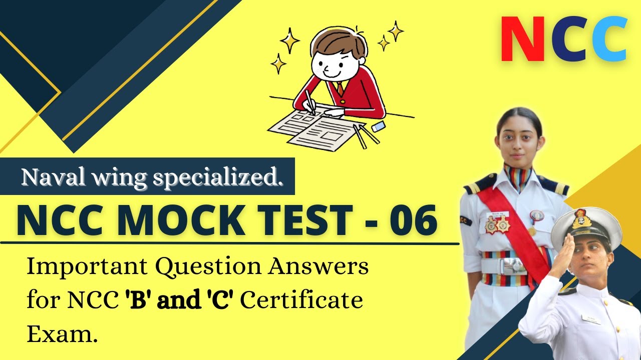 06 NCC Naval Wing Mock Test | NAVAL Service Subject  NCC B & C Certificate Exam