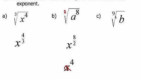 Radicals and Rational Exponents