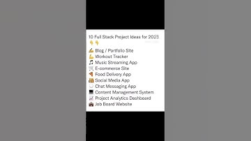 Full Stack Project Ideas Save It!!.