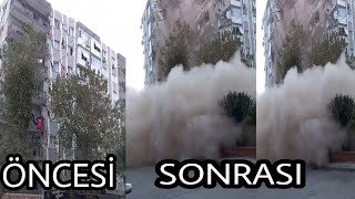 İzmi̇rdeki̇ Depremden Sonra Yikilan Bi̇nalar Ve Felaketler.